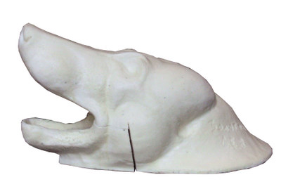 Ковровая голова волка ВЛКГ-101 (А=13,5см, B=26см, D=120см)